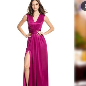 NWT Magenta Dress the Population Krista Maxi Dress - size XXL